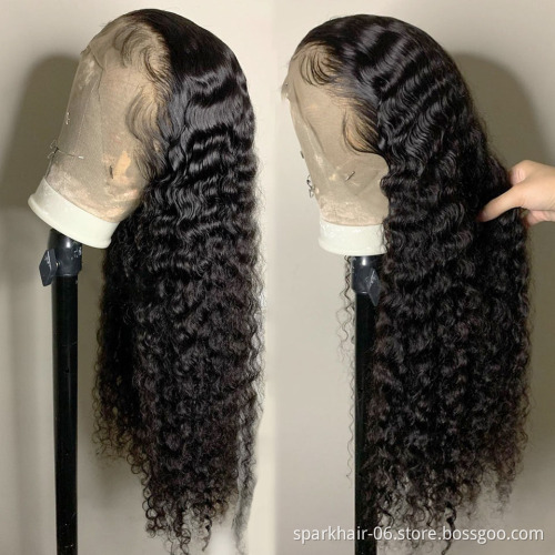 Cheap 13x6 Transparent Mink Water Wave Virgin HD Lace Front Wig,Raw Human Hair Wigs for Black Women Full Virgin Hair Lace Wigs
